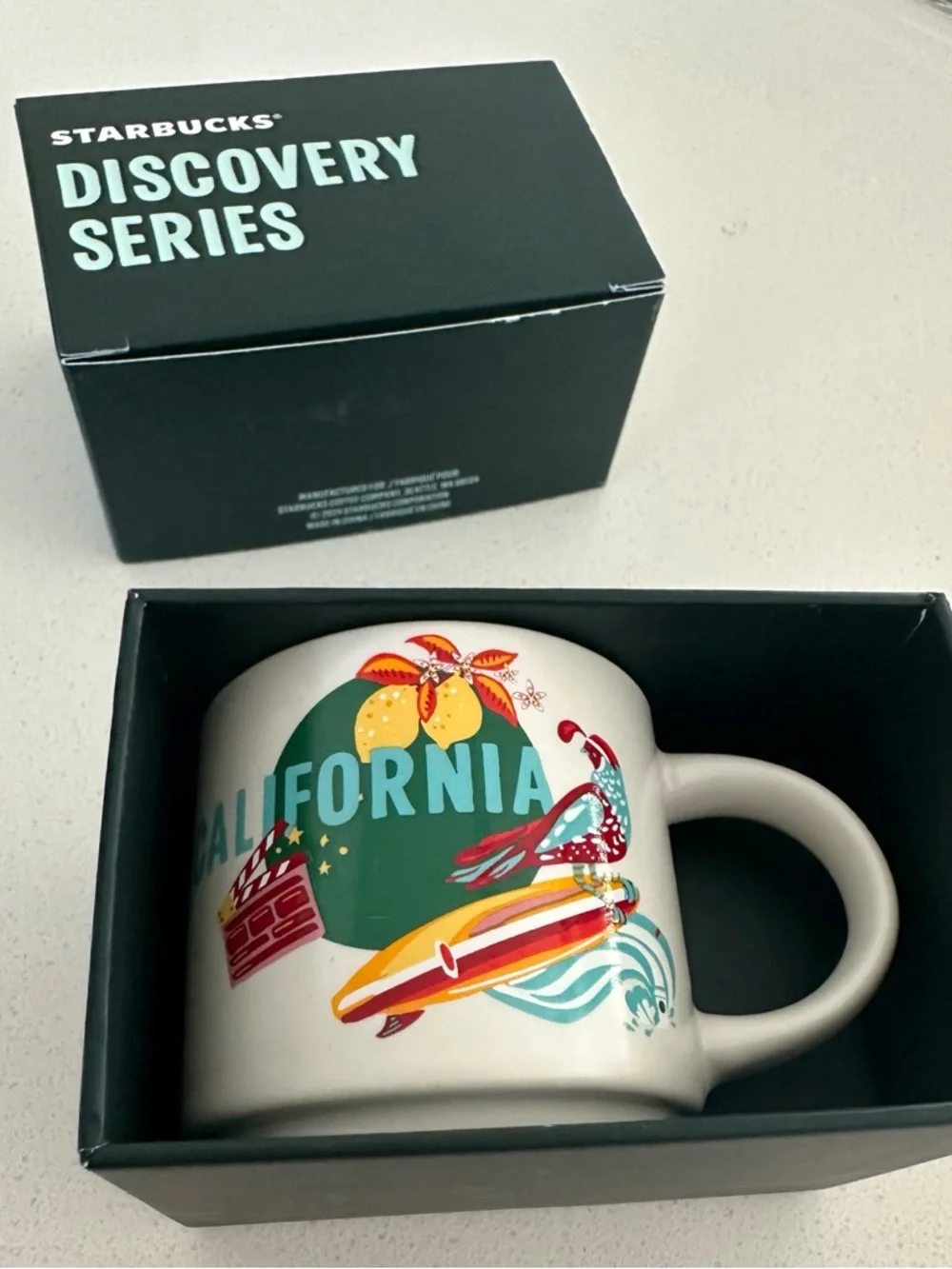 Starbucks Red & Mint Heart Keychain Gift Mug Set (2fl mug)
